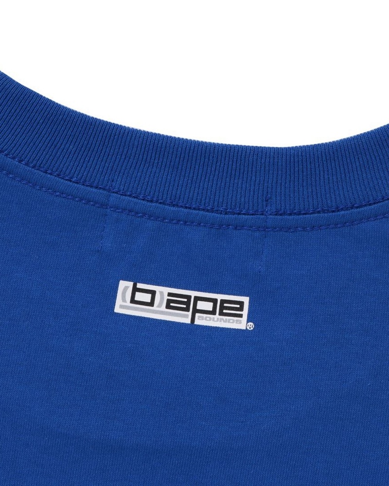 T Shirts Bape By Bathing Ape Bleu Royal Bleu Homme | QSK-57257377